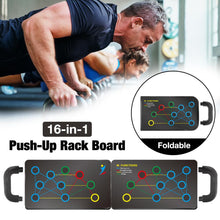 Load image into Gallery viewer, 16-in-1 Push-Up Board High Quality Handle Foldable Promote Exercise Push Up Board For Muscle Training Workout Fitness Equipment
