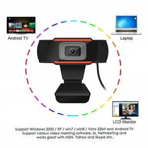 USB Web Camera 480P HD with Microphone